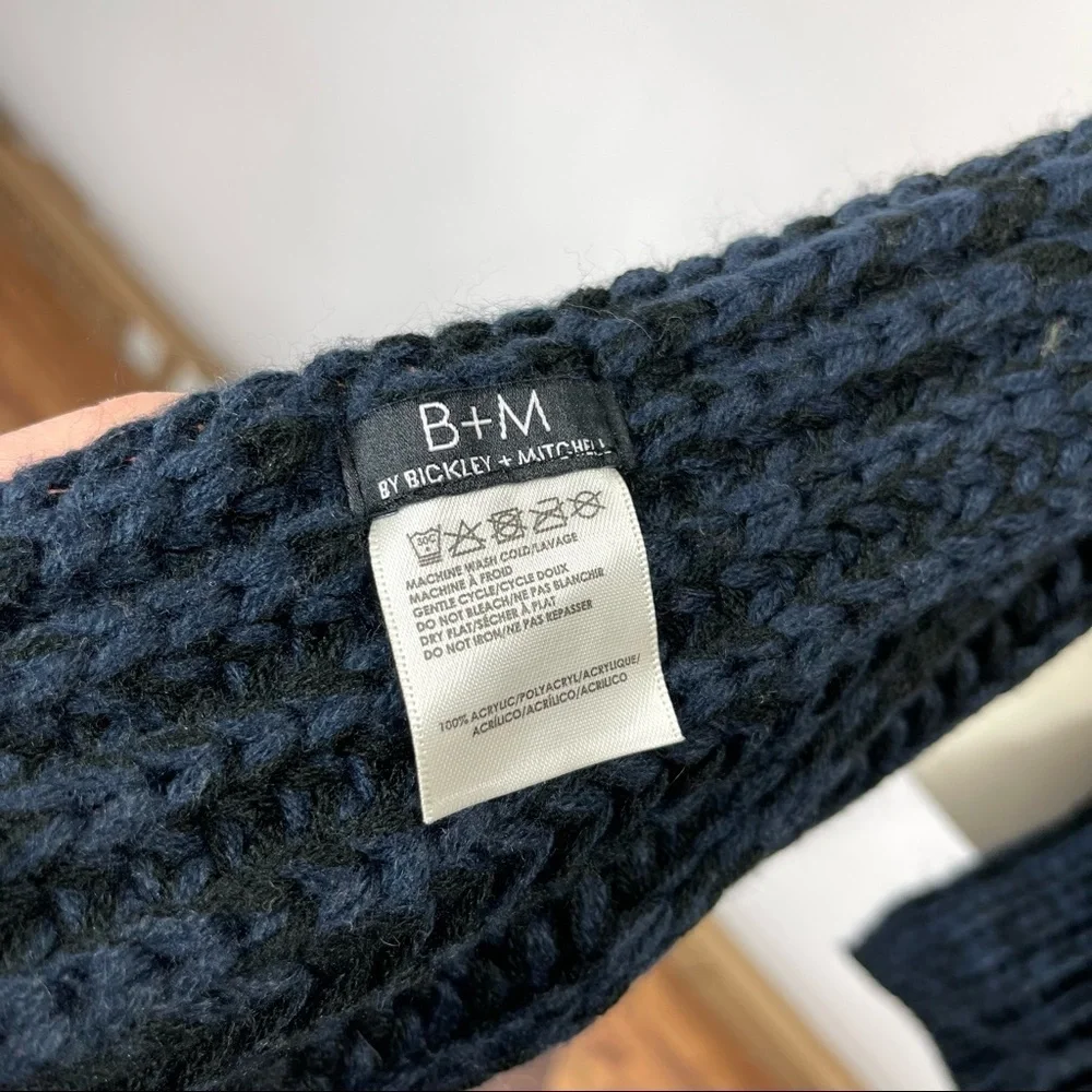 B+M by Bickley + Mitchell chunky knit marled scarf